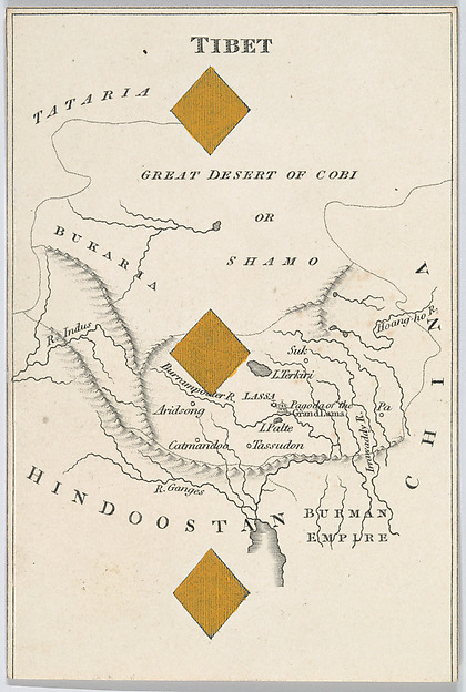 Tibet, from "Court Game of Geography"