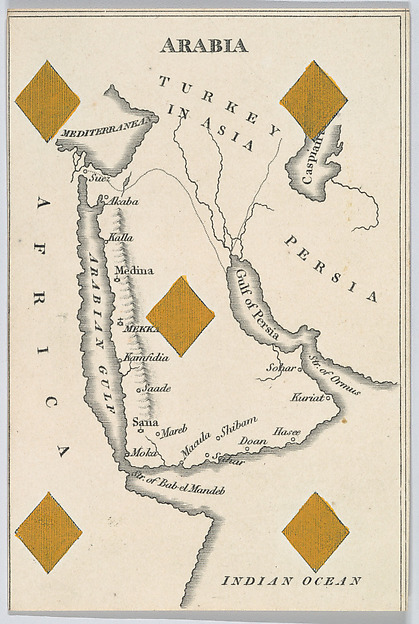 Arabia, from "Court Game of Geography"
