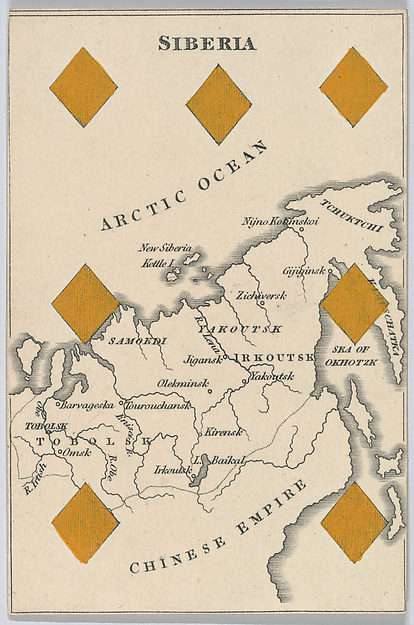 Siberia in Asia, from "Court Game of Geography"