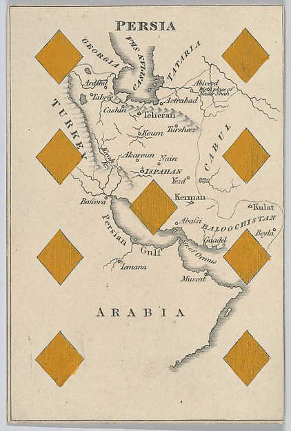 Persia in Asia, from "Court Game of Geography"