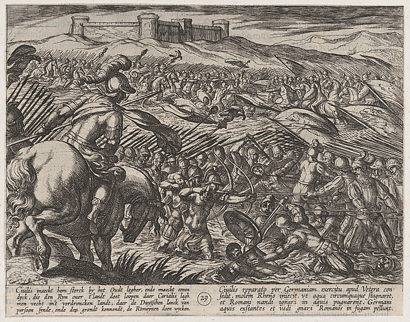 Plate 29: Civilis Floods the Land by Defensively Breaking the Dikes, from The War of the Romans Against the Batavians (Romanorvm et Batavorvm societas)