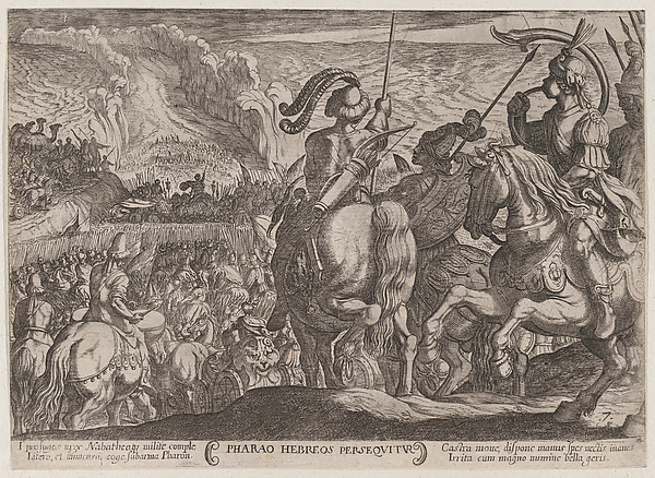 Plate 7: The Egyptians Pursuing the Israelites, from "The Battles of the Old Testament"