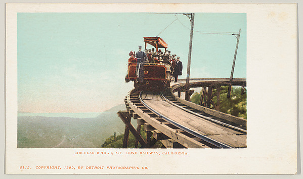 Circular Bridge, Mt. Lowe Railway, California, No. 6112