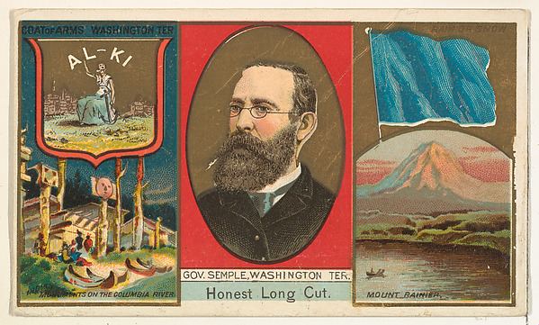 Governor Semple, Washington Territory, from "Governors, Arms, Etc." series (N133-1), issued by Duke Sons & Co.