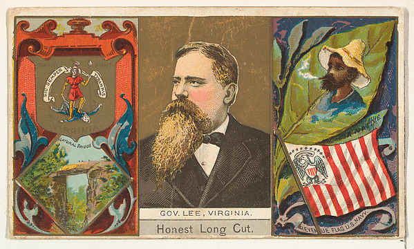 Governor Lee, Virginia, from "Governors, Arms, Etc." series (N133-1), issued by Duke Sons & Co.