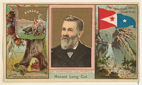 Governor Waterman, California, from "Governors, Arms, Etc." series (N133-1), issued by Duke Sons & Co. by W. Duke, Sons & Co., The Metropolitan Museum of Art