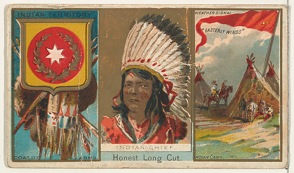 Indian Chief, from "Governors, Arms, Etc." series (N133-1), issued by Duke Sons & Co.