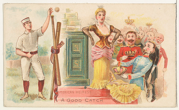 A Good Catch, from the Talk of the Diamond set (N135) issued by Duke Sons & Co., a branch of the American Tobacco Company