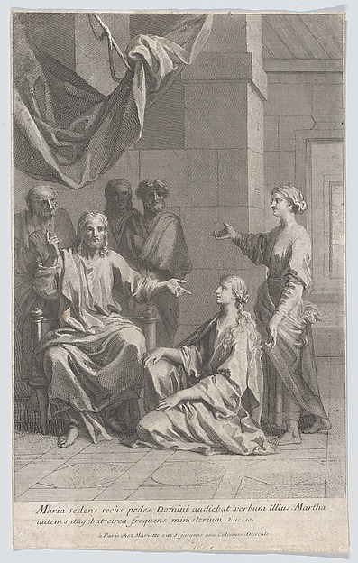 Christ in the House of Martha and Mary by Anonymous, French, 18th century