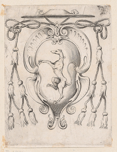 Coat of Arms of a Cardinal of the Sampieri  Family
