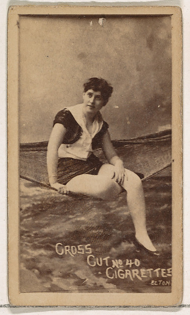 Card Number 40, Elton, from the Actors and Actresses series (N145-1) issued by Duke Sons & Co. to promote Cross Cut Cigarettes