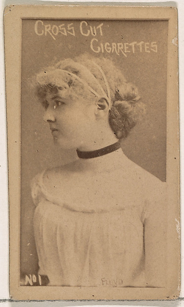 Card Number 1, Floyd, from the Actors and Actresses series (N145-1) issued by Duke Sons & Co. to promote Cross Cut Cigarettes by W. Duke, Sons & Co., The Metropolitan Museum of Art