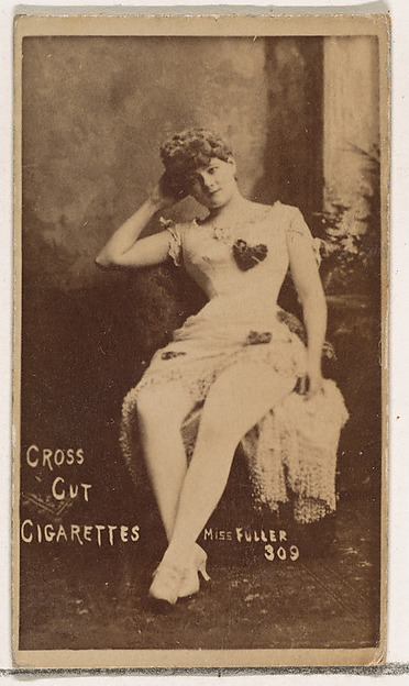 Card Number 309, Miss Fuller, from the Actors and Actresses series (N145-1) issued by Duke Sons & Co. to promote Cross Cut Cigarettes by W. Duke, Sons & Co., The Metropolitan Museum of Art