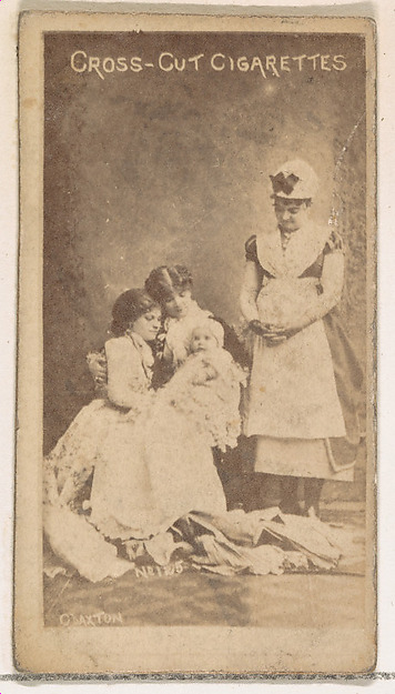 Card Number 125, Claxton, from the Actors and Actresses series (N145-1) issued by Duke Sons & Co. to promote Cross Cut Cigarettes