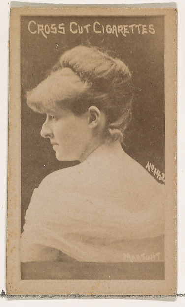 Card Number 142, Sadie Martinot, from the Actors and Actresses series (N145-1) issued by Duke Sons & Co. to promote Cross Cut Cigarettes by W. Duke, Sons & Co., The Metropolitan Museum of Art