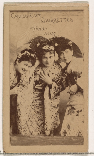 Card Number 169, Mikado, from the Actors and Actresses series (N145-1) issued by Duke Sons & Co. to promote Cross Cut Cigarettes