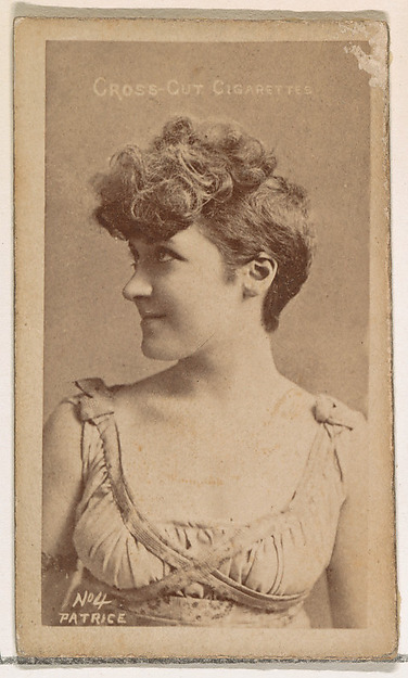 Card Number 4, Patrice, from the Actors and Actresses series (N145-1) issued by Duke Sons & Co. to promote Cross Cut Cigarettes