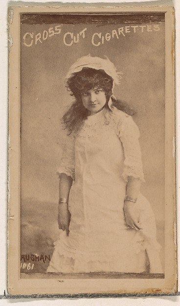 Card Number 61, Rughan, from the Actors and Actresses series (N145-1) issued by Duke Sons & Co. to promote Cross Cut Cigarettes