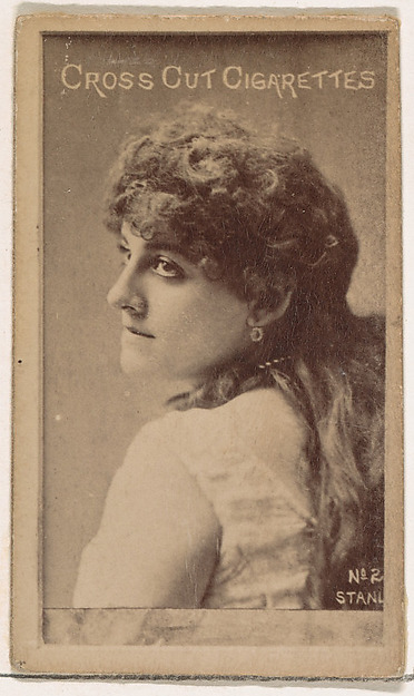 Alma Stanley, from the Actors and Actresses series (N145-1) issued by Duke Sons & Co. to promote Cross Cut Cigarettes