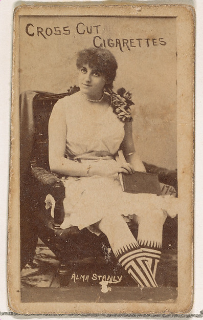 Card Number 174, Alma Stanley, from the Actors and Actresses series (N145-1) issued by Duke Sons & Co. to promote Cross Cut Cigarettes