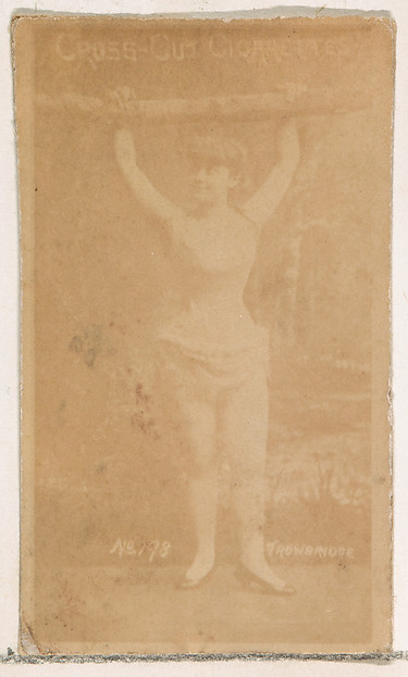 Card Number 129, Trowbridge, from the Actors and Actresses series (N145-1) issued by Duke Sons & Co. to promote Cross Cut Cigarettes