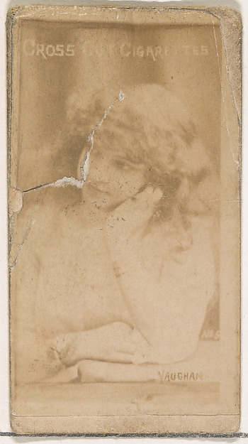Vaughan, from the Actors and Actresses series (N145-1) issued by Duke Sons & Co. to promote Cross Cut Cigarettes