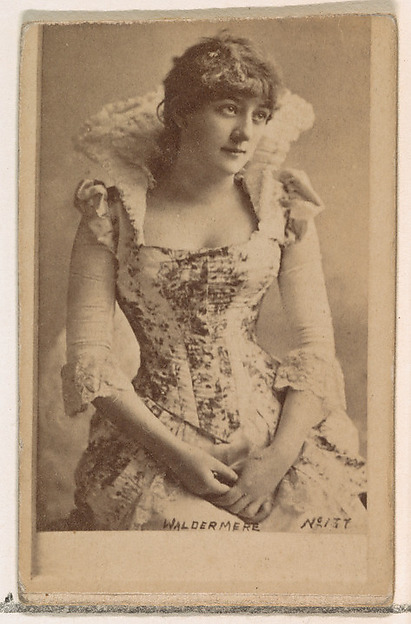 Card Number 137, Waldermere, from the Actors and Actresses series (N145-1) issued by Duke Sons & Co. to promote Cross Cut Cigarettes