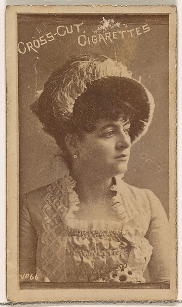 Card Number 66, from the Actors and Actresses series (N145-1) issued by Duke Sons & Co. to promote Cross Cut Cigarettes