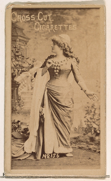 Card Number 156, from the Actors and Actresses series (N145-1) issued by Duke Sons & Co. to promote Cross Cut Cigarettes