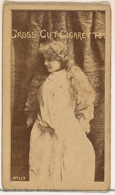 Card Number 117, from the Actors and Actresses series (N145-1) issued by Duke Sons & Co. to promote Cross Cut Cigarettes