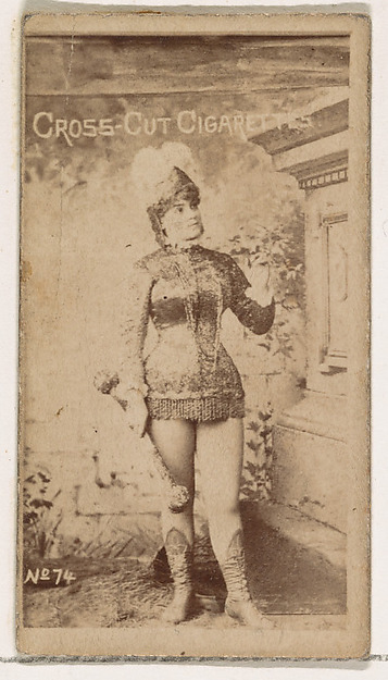 Card Number 74, from the Actors and Actresses series (N145-1) issued by Duke Sons & Co. to promote Cross Cut Cigarettes