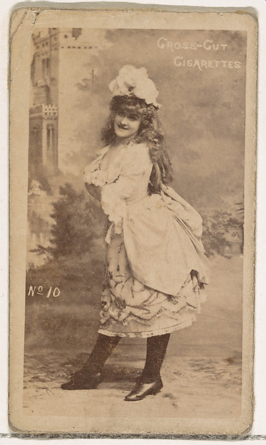Card Number 10, from the Actors and Actresses series (N145-1) issued by Duke Sons & Co. to promote Cross Cut Cigarettes