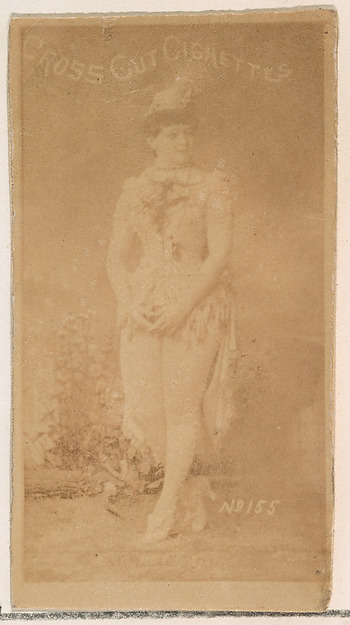 Card Number 155, from the Actors and Actresses series (N145-1) issued by Duke Sons & Co. to promote Cross Cut Cigarettes