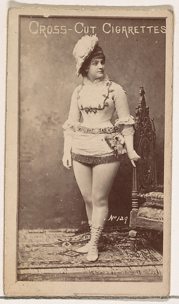 Card Number 129, from the Actors and Actresses series (N145-1) issued by Duke Sons & Co. to promote Cross Cut Cigarettes