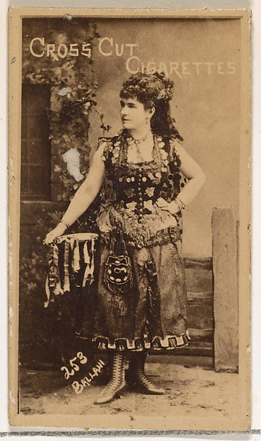 Card Number 253, Ballani, from the Actors and Actresses series (N145-1) issued by Duke Sons & Co. to promote Cross Cut Cigarettes