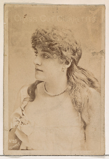 Card Number 36, Stanly, from the Actors and Actresses series (N145-1) issued by Duke Sons & Co. to promote Cross Cut Cigarettes