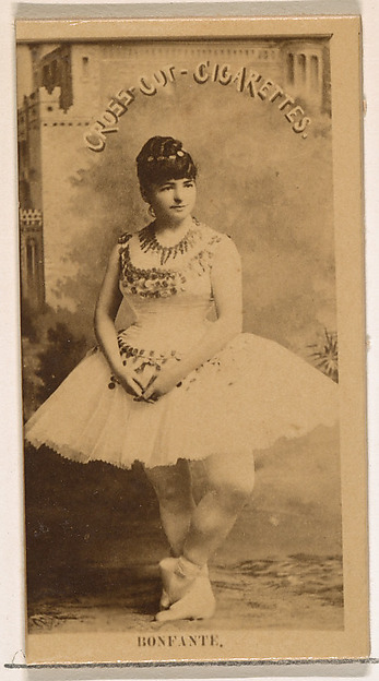 Bonfante, from the Actors and Actresses series (N145-2) issued by Duke Sons & Co. to promote Cross Cut Cigarettes