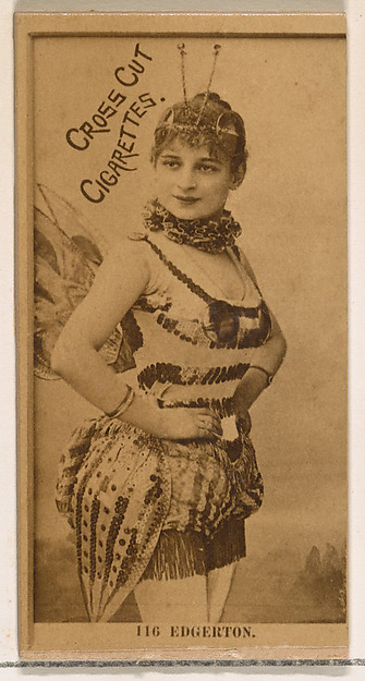 Card Number 116, Edgerton, from the Actors and Actresses series (N145-2) issued by Duke Sons & Co. to promote Cross Cut Cigarettes by W. Duke, Sons & Co., The Metropolitan Museum of Art