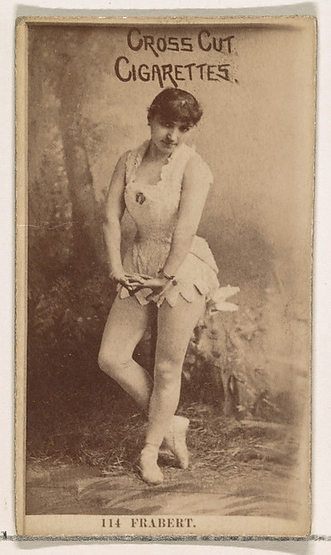 Card Number 114, Frabert, from the Actors and Actresses series (N145-2) issued by Duke Sons & Co. to promote Cross Cut Cigarettes