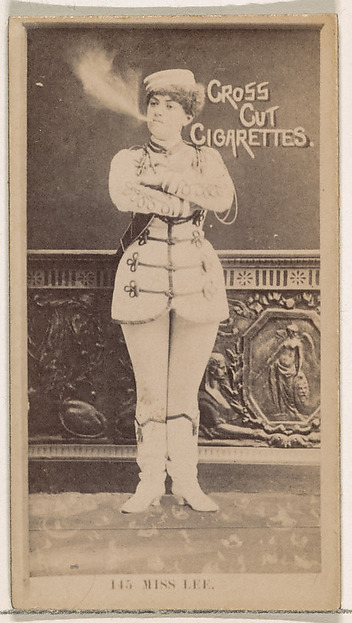Card Number 145, Miss Lee, from the Actors and Actresses series (N145-2) issued by Duke Sons & Co. to promote Cross Cut Cigarettes