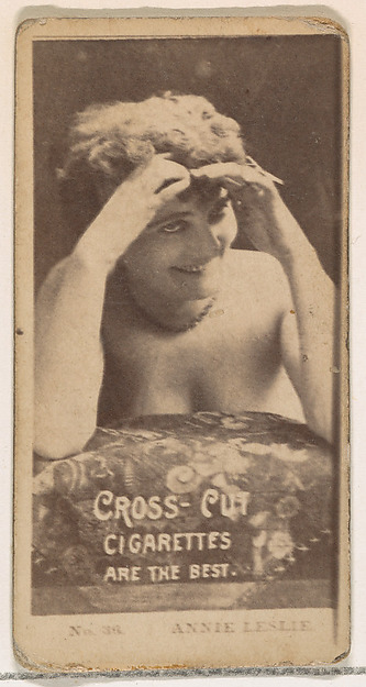 Card Number 36, Annie Leslie, from the Actors and Actresses series (N145-2) issued by Duke Sons & Co. to promote Cross Cut Cigarettes by W. Duke, Sons & Co., The Metropolitan Museum of Art