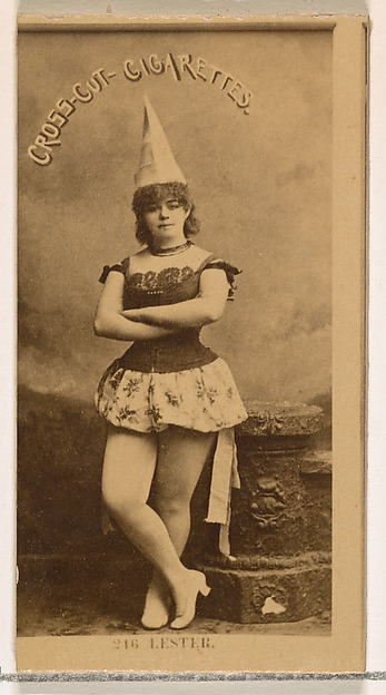 Card Number 246, Lester, from the Actors and Actresses series (N145-2) issued by Duke Sons & Co. to promote Cross Cut Cigarettes