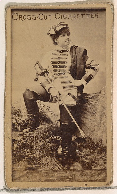 Card Number 132, Rose Temple, from the Actors and Actresses series (N145-1) issued by Duke Sons & Co. to promote Cross Cut Cigarettes