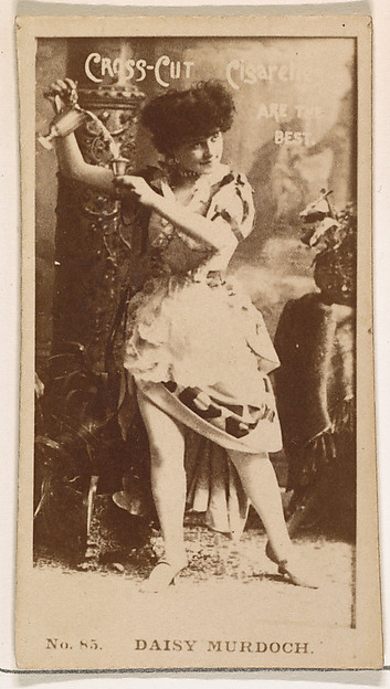 Card Number 85, Daisy Murdoch, from the Actors and Actresses series (N145-2) issued by Duke Sons & Co. to promote Cross Cut Cigarettes