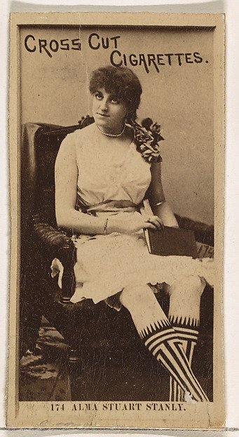 Card Number 174, Alma Stuart Stanley, from the Actors and Actresses series (N145-2) issued by Duke Sons & Co. to promote Cross Cut Cigarettes by W. Duke, Sons & Co., The Metropolitan Museum of Art