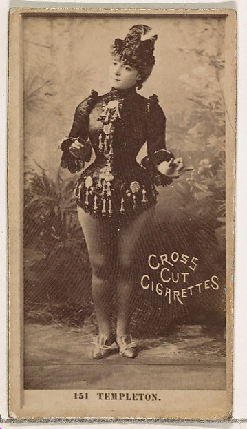 Card Number 151, Fay Templeton, from the Actors and Actresses series (N145-2) issued by Duke Sons & Co. to promote Cross Cut Cigarettes by W. Duke, Sons & Co., The Metropolitan Museum of Art