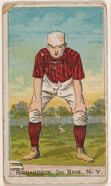 Richardson (Hands At Knees), 3rd Base, New York, from the Gold Coin series (N284) for Gold Coin Chewing Tobacco