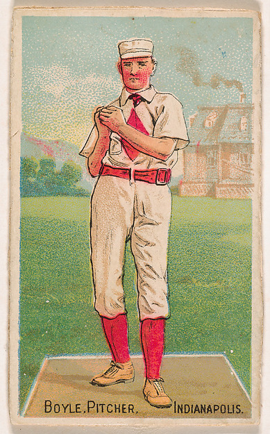 Boyle, Pitcher, Indianapolis, from the Gold Coin series (N284) for Gold Coin Chewing Tobacco