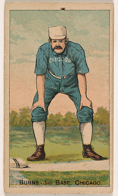 Burns, 3rd Base, Chicago, from the Gold Coin series (N284) for Gold Coin Chewing Tobacco