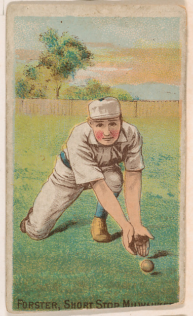 Forster, Shortstop, Milwaukee, from the Gold Coin series (N284) for Gold Coin Chewing Tobacco